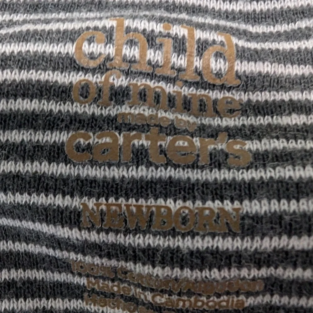 Carter's Bodysuit‎ Bundle 3 Pack NB/Preemie Carter's with Hat